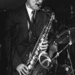 Photograph of Smokey Joe Miller playing the trumpet